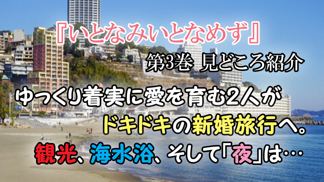 いとなみいとなめず 第3巻 ネタバレ注意 むずキュン必至 ドキドキの新婚旅行 カッパの休憩室