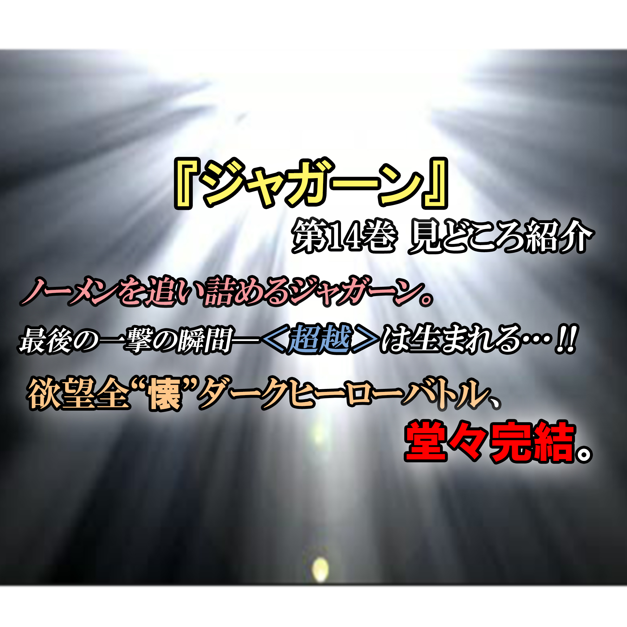 ジャガーン 第14巻 ネタバレ注意 ジャガーンvsノーメン 欲望全 懐 ダークヒーローバトル堂々完結 カッパの休憩室